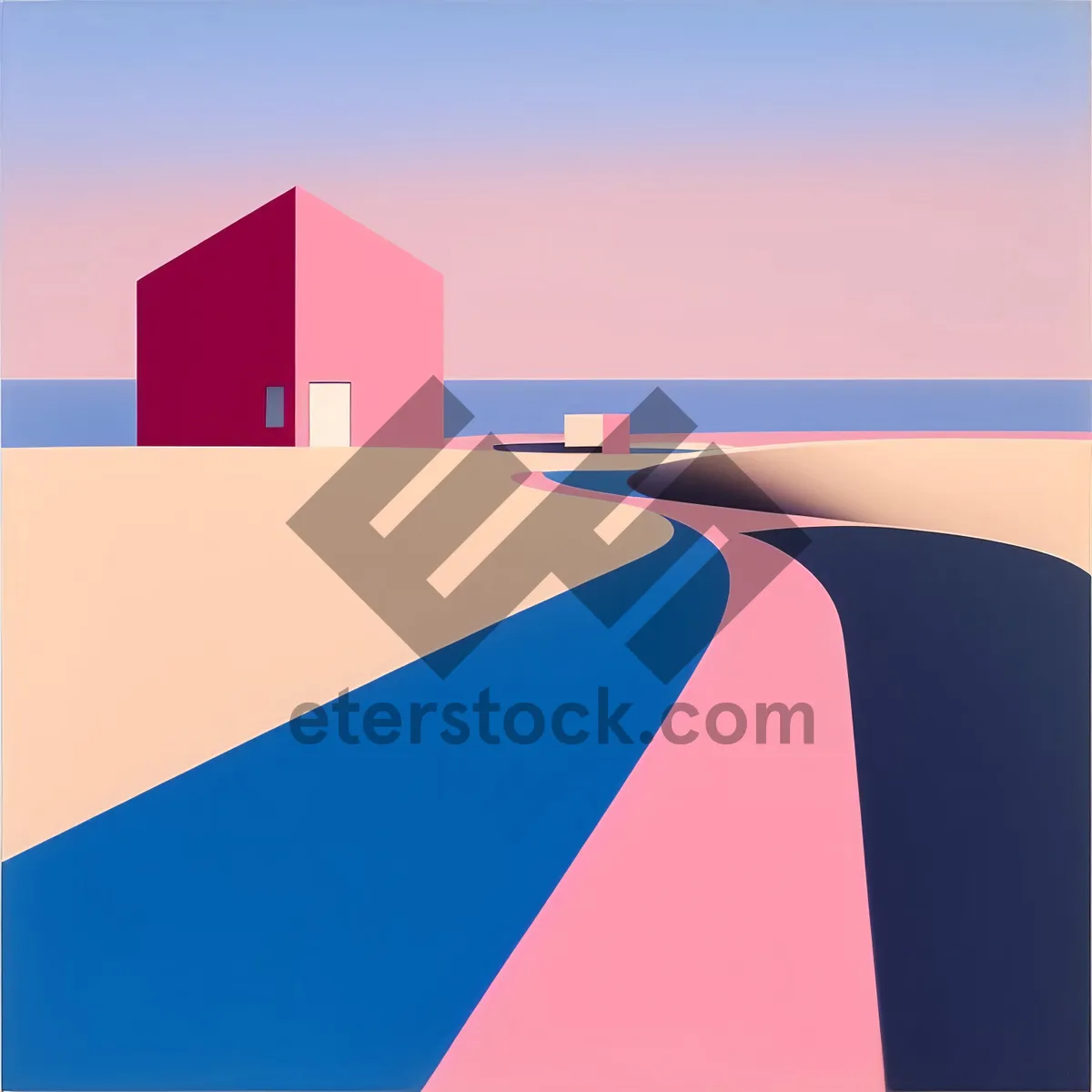 Picture of Modern 3D Villa Design Signage Graphic