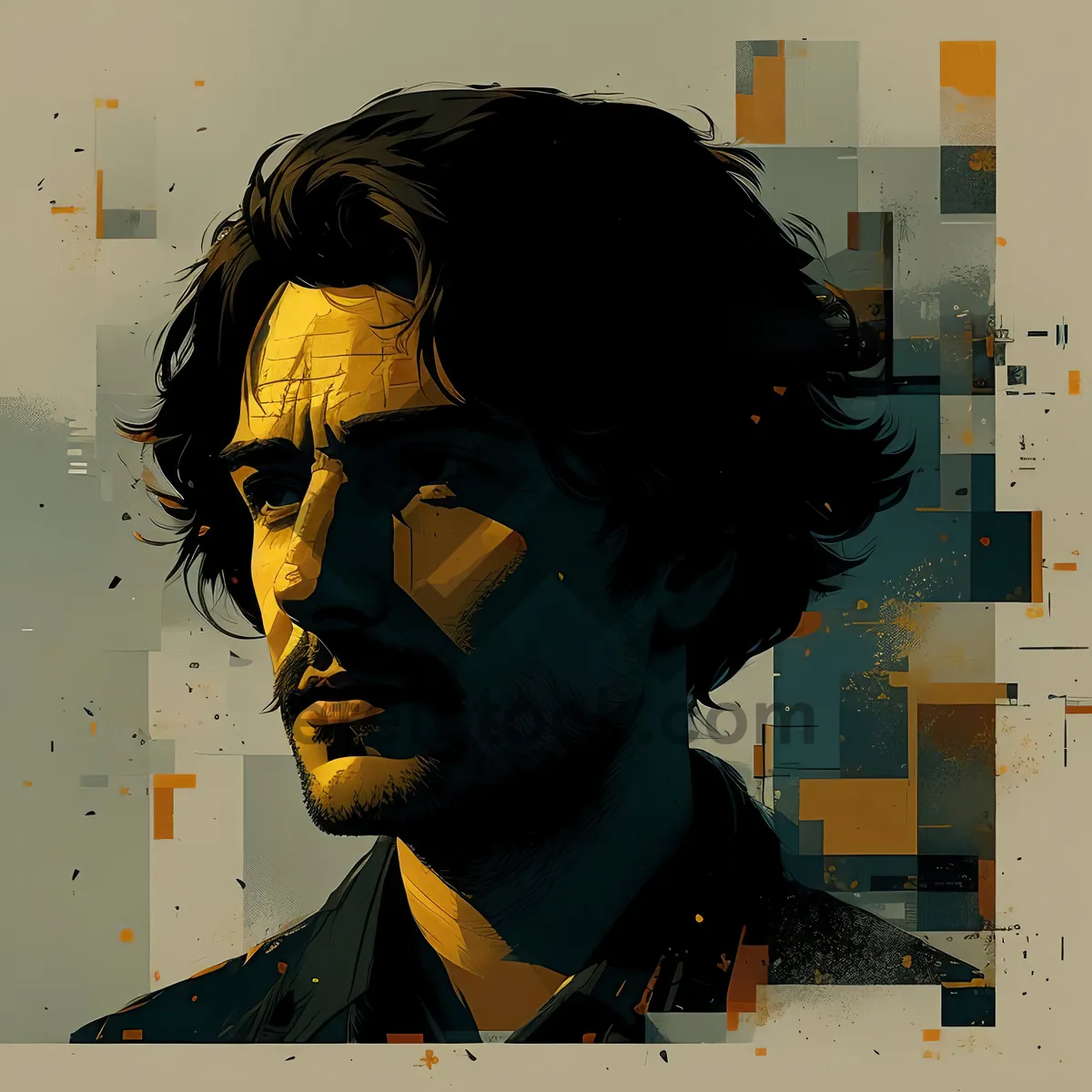 Picture of Happy person working on laptop at home