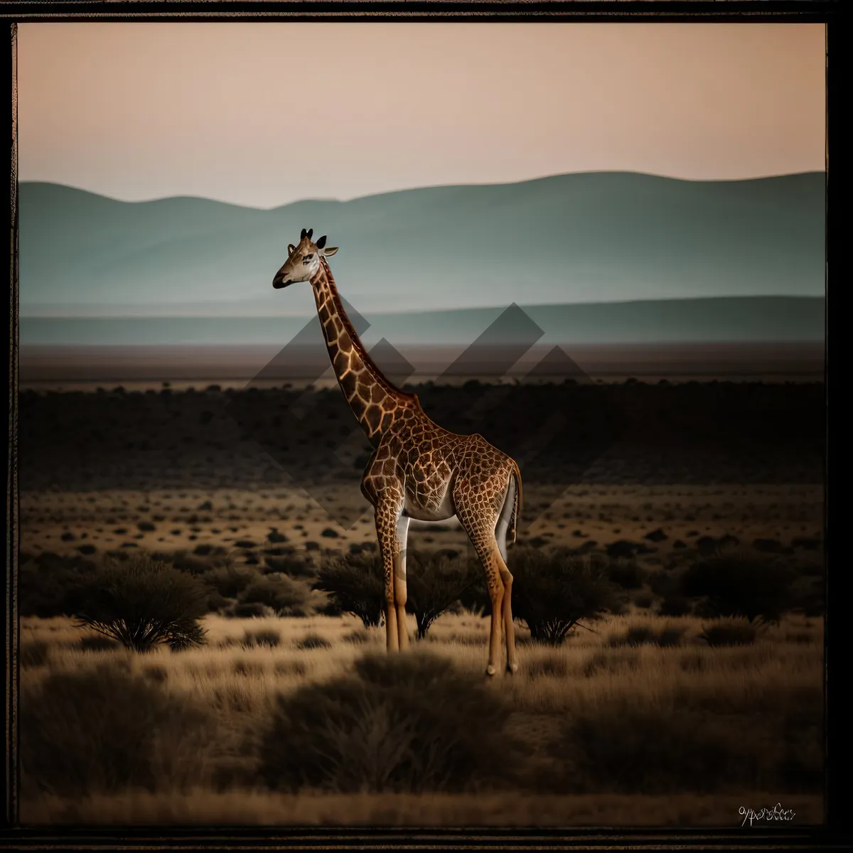 Picture of Majestic Giraffe in the South African Wilderness