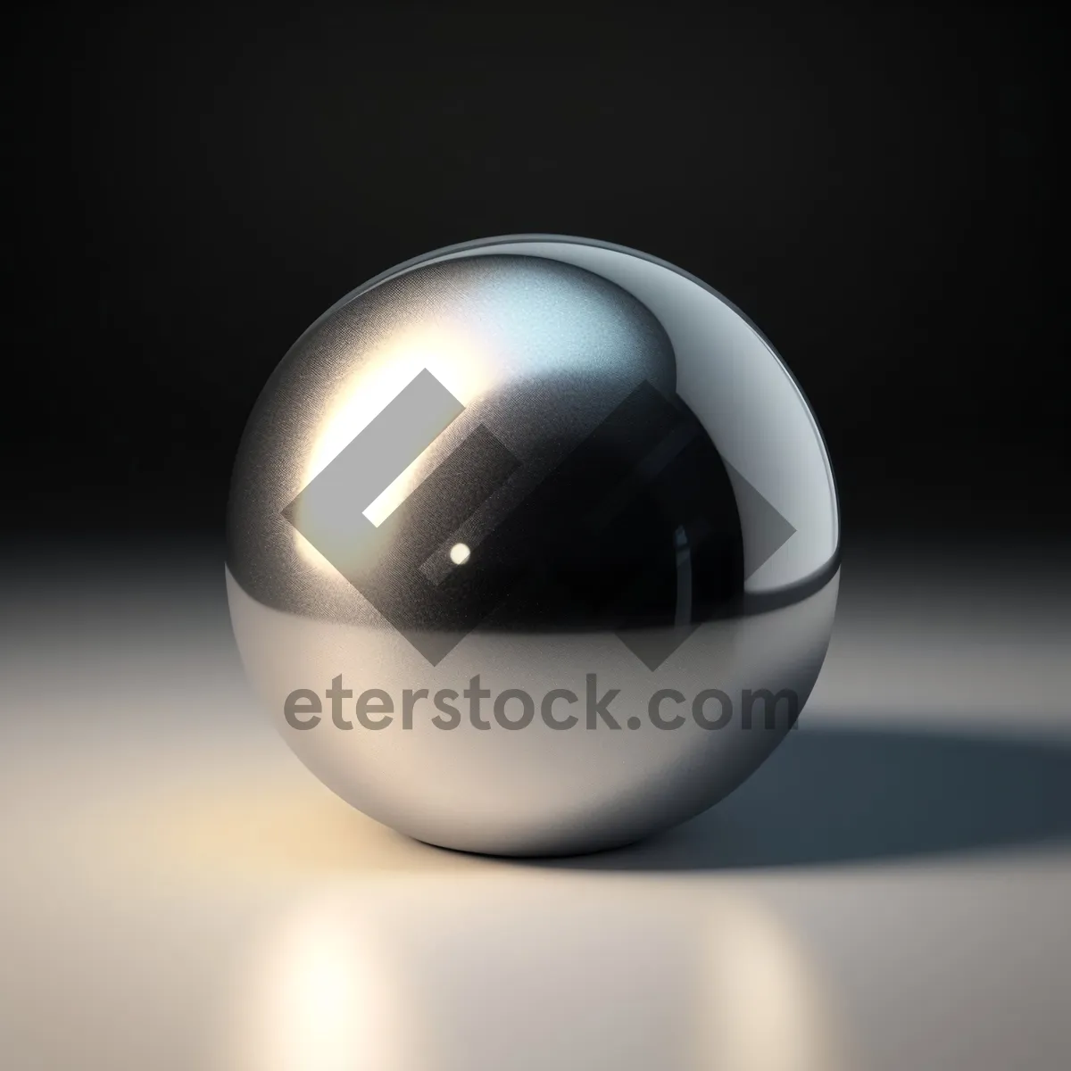 Picture of Egg-shaped glass satellite icon with 3D design.