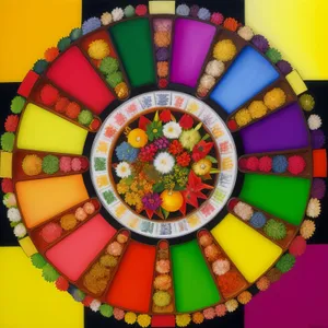 Colorful Roulette Wheel at Church: Game of Chance & Faith