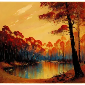 Golden Glow Over Sparkling Waters