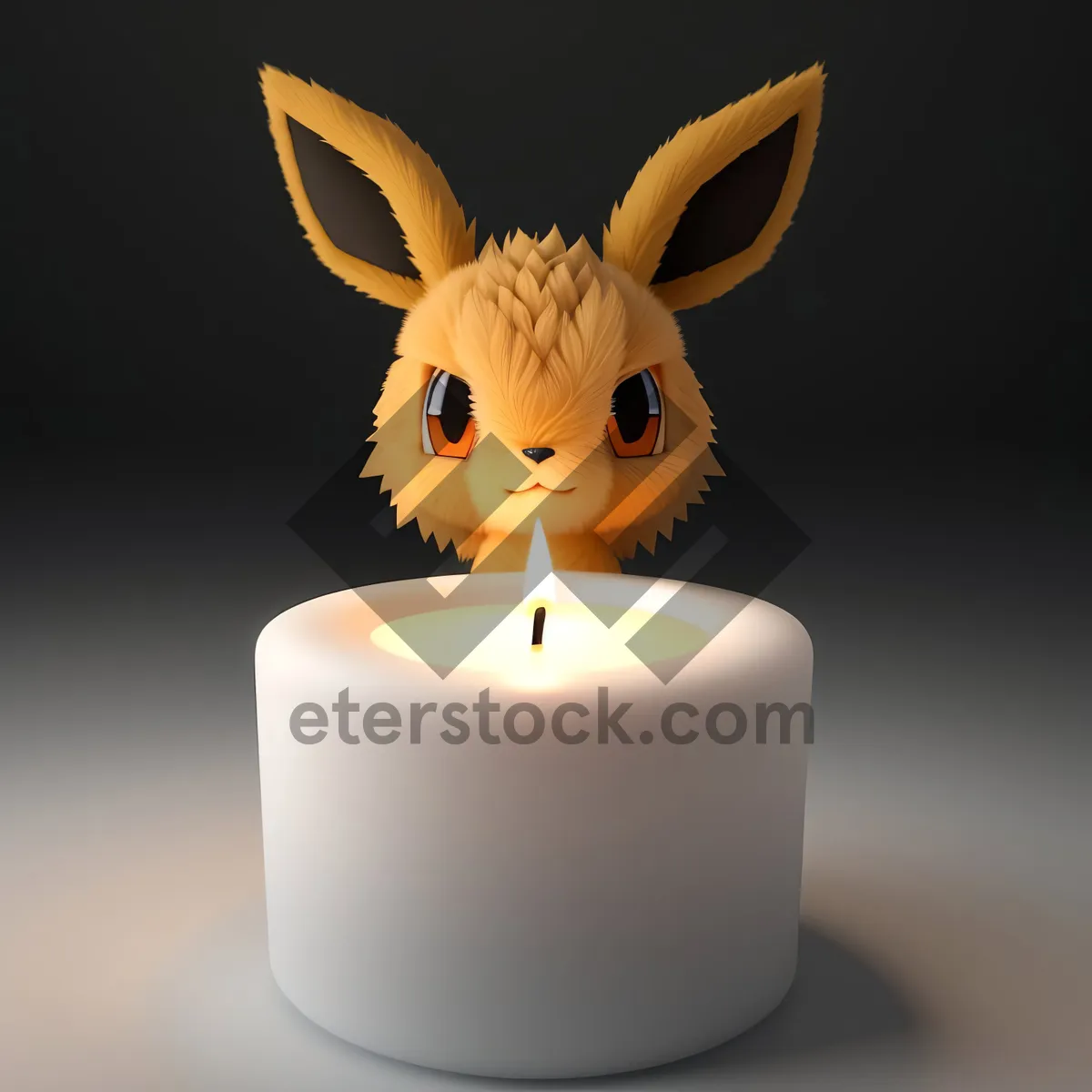 Picture of Bunny Candle: Illuminating Wax with Playful Flame