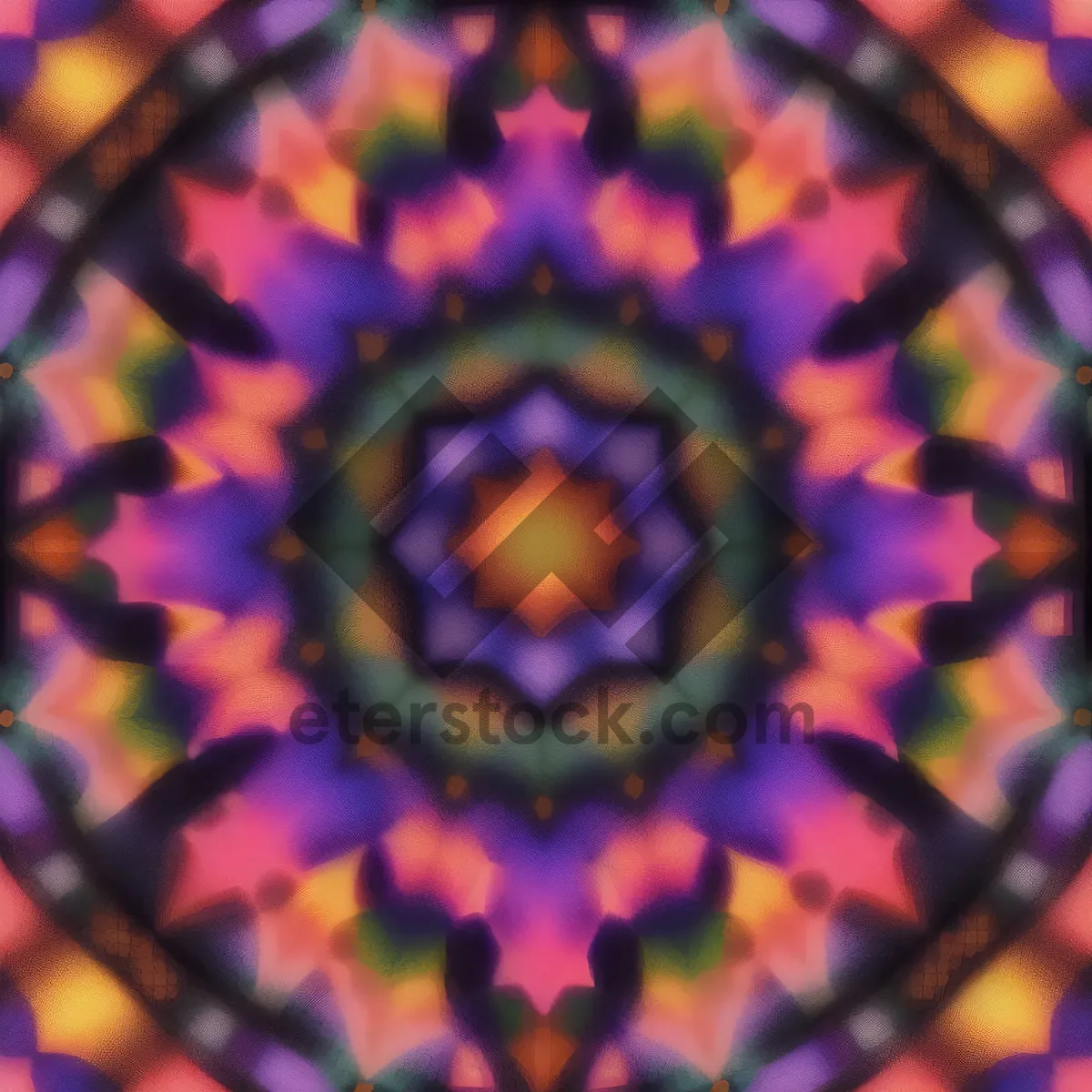 Picture of Colorful Mosaic Fractal Art Design