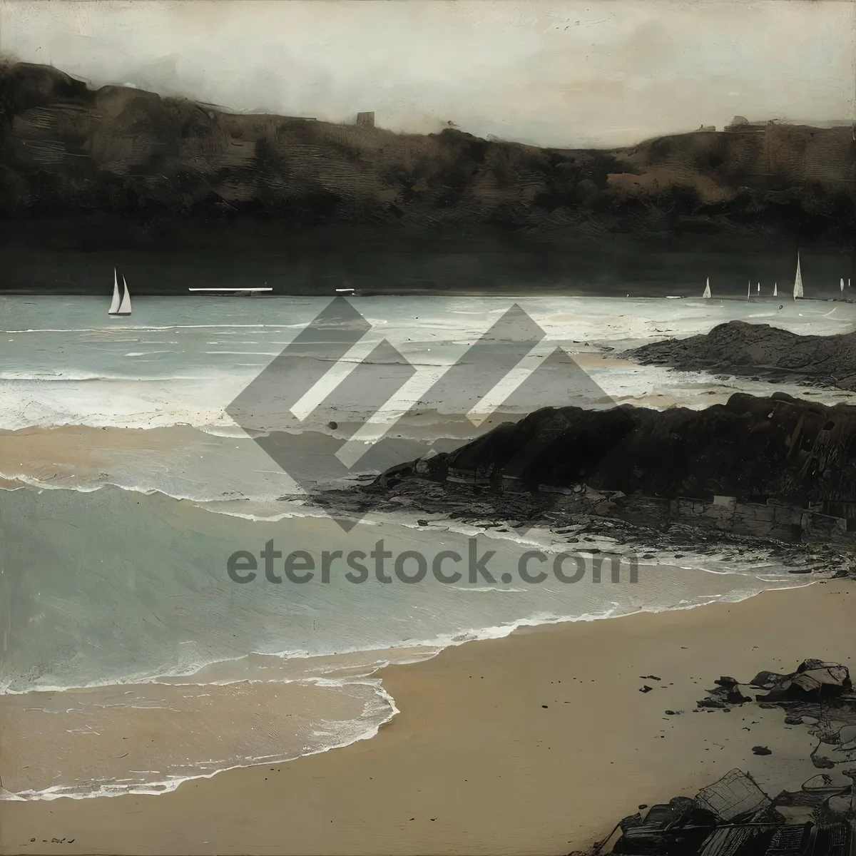 Picture of Sun-Kissed Coastal Serenity