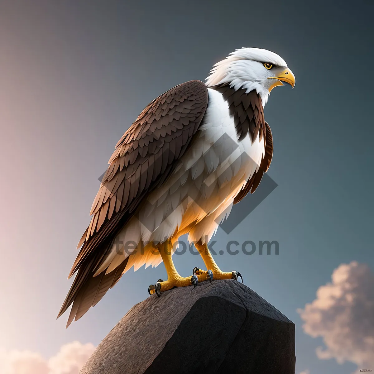 Picture of Graceful Predator: Majestic Eagle in Brown Plumage