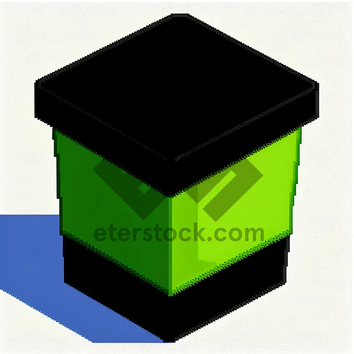 Picture of Cube Shaped Furniture Box in 3D