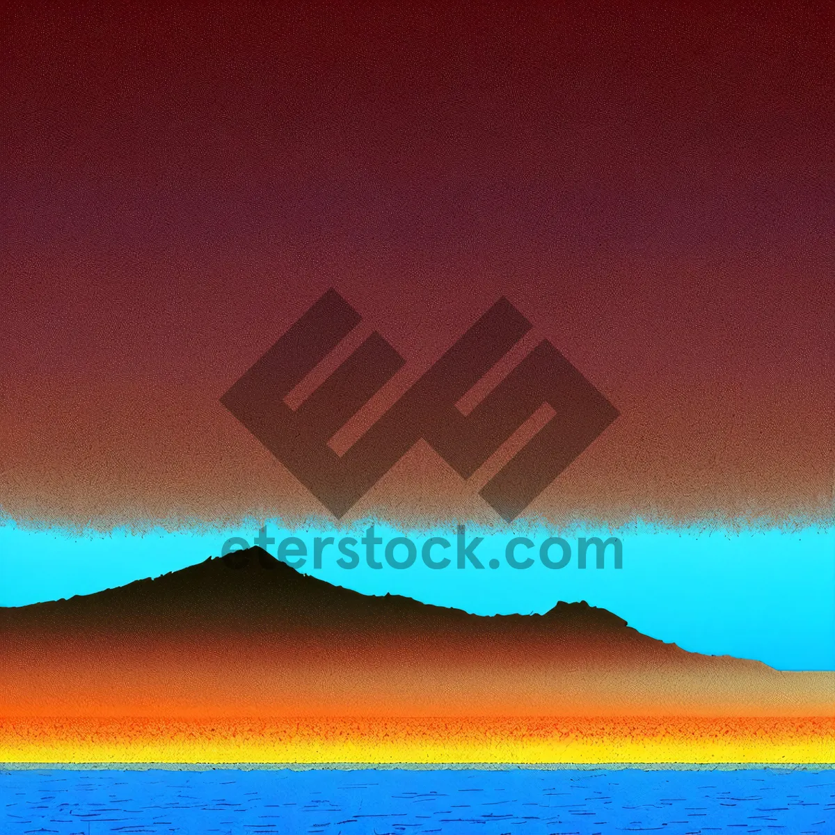 Picture of Golden Coastal Sunset over Ocean