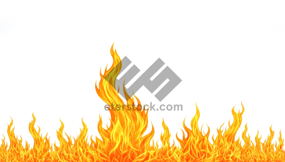 Picture of Fire Icon in Orange Graphic Design Element