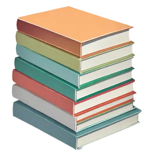 Education Library Business 3D Information Book Stack