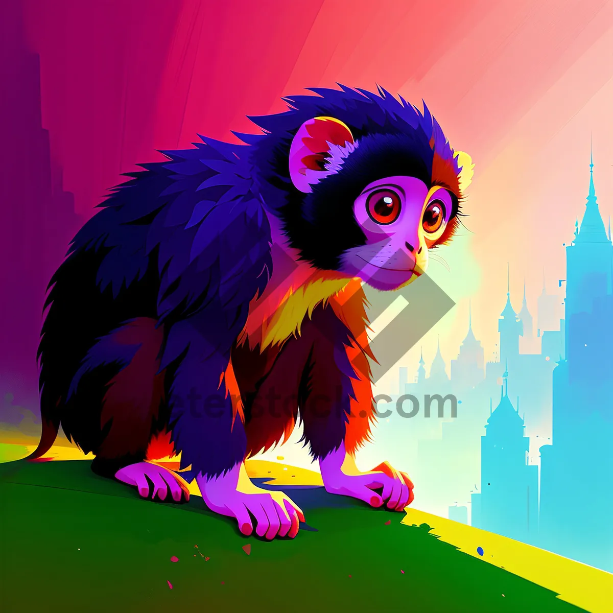 Picture of Fun Cartoon Character in Celestial Costume