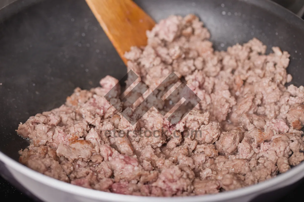 Picture of Healthy Breakfast Bowl with Wheat Cereal and Sweet Pepper