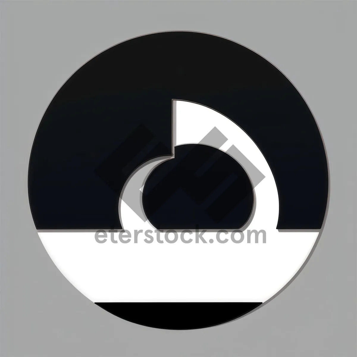 Shiny Black 3D Button Icon