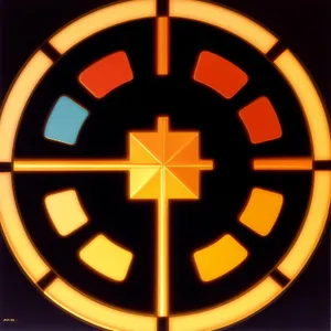 Shiny Black 3D Pumpkin Button Icon