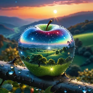 Fresh Juicy Apple for Healthy Eating and Nutrition