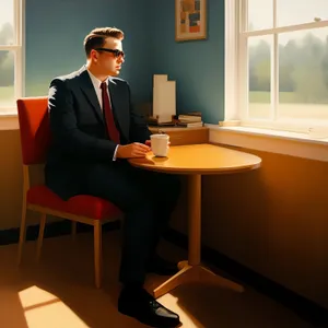 Professional business team working together in modern office