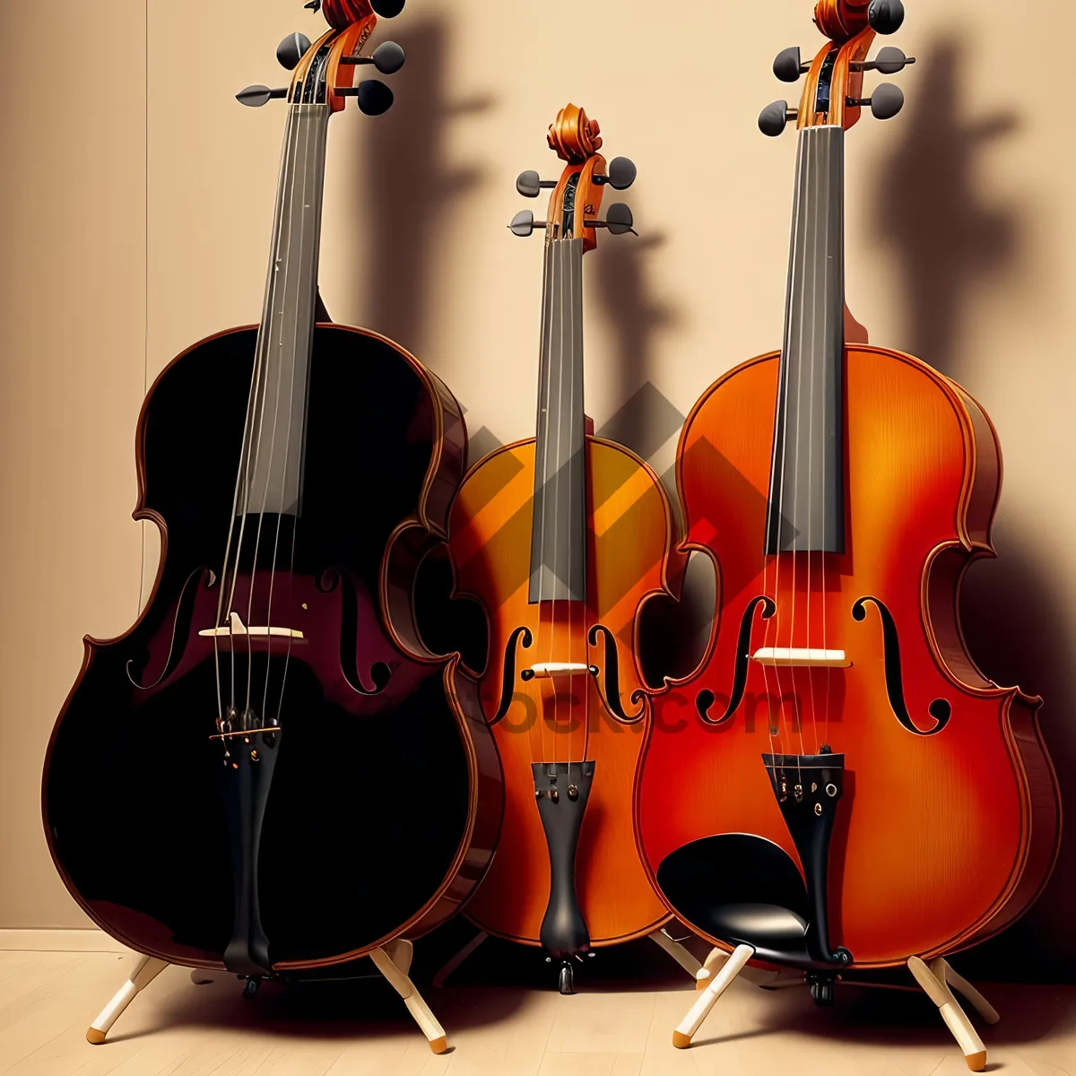 Picture of Melodic Strings: A Musical Symphony of Instruments