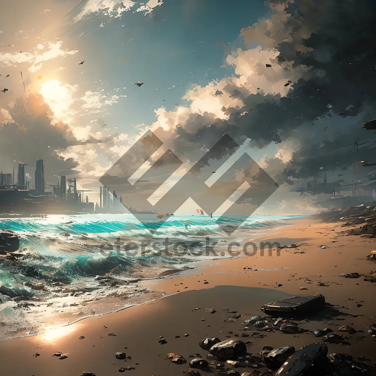 Picture of Serenity by the Shoreline: A Tropical Beach Escape