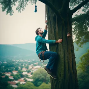 Active Man Enjoying Outdoor Sports