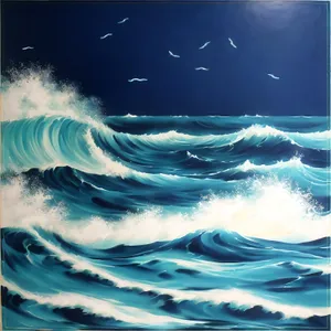 Dynamic Water Splash: Colorful Wave Motion Wallpaper