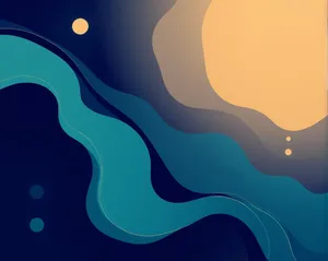 Abstract Wave Design Art