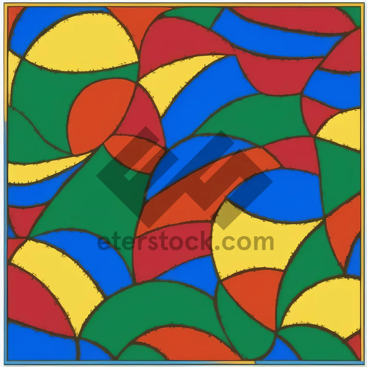 Picture of Modern colorful geometric pattern design