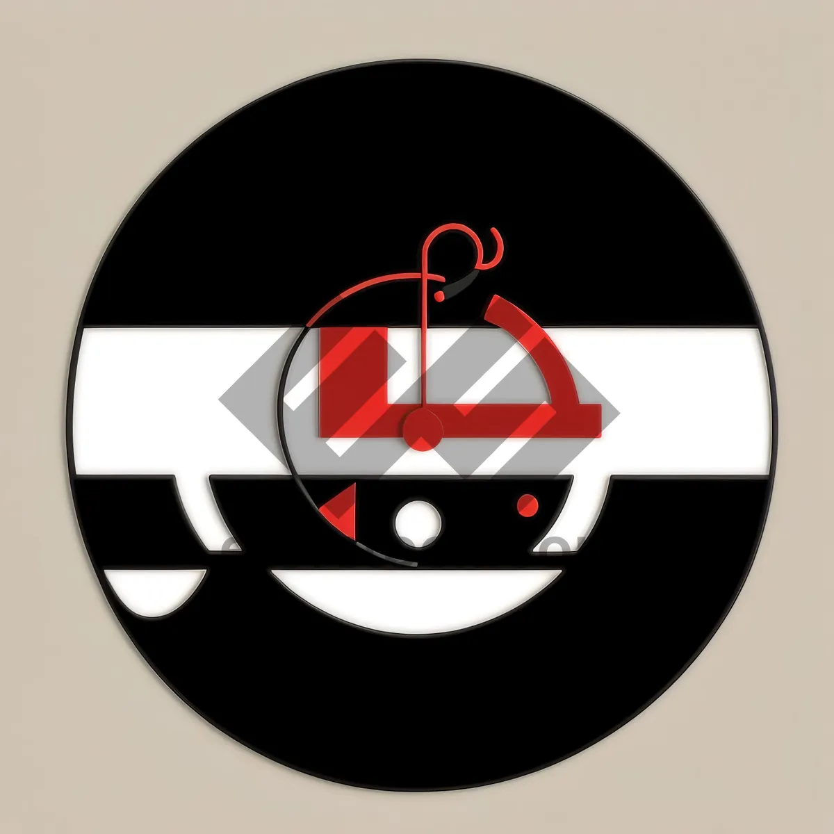 Picture of Black Round Glossy Icon Button