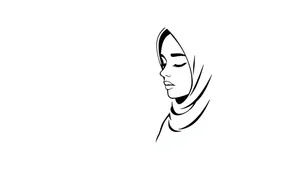 Black haircut art design silhouette cartoon sketch