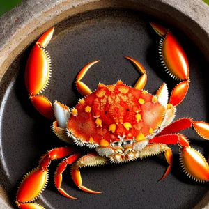 Fresh Rock Crab Claw on a Bed of Seafood Medley