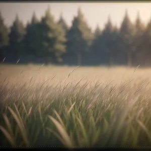 Golden Wheat Field under Sunny Sky