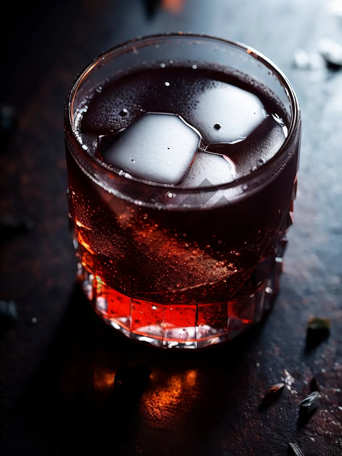 Picture of Refreshing party cocktail in a wine glass