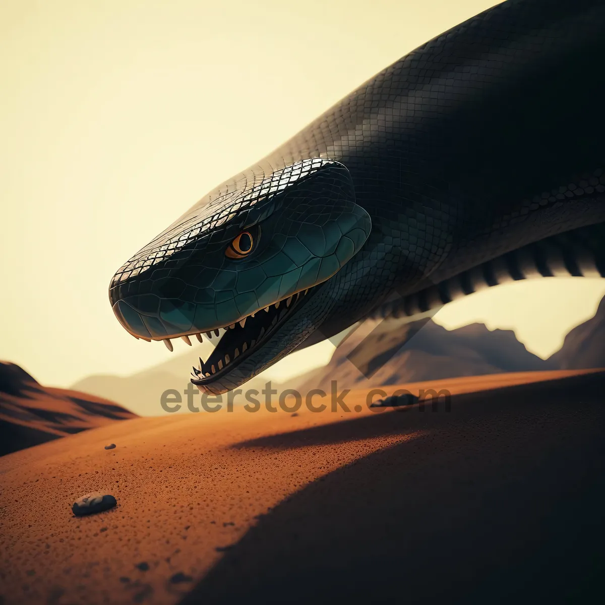 Picture of Desert dune landscape with bicycle seat