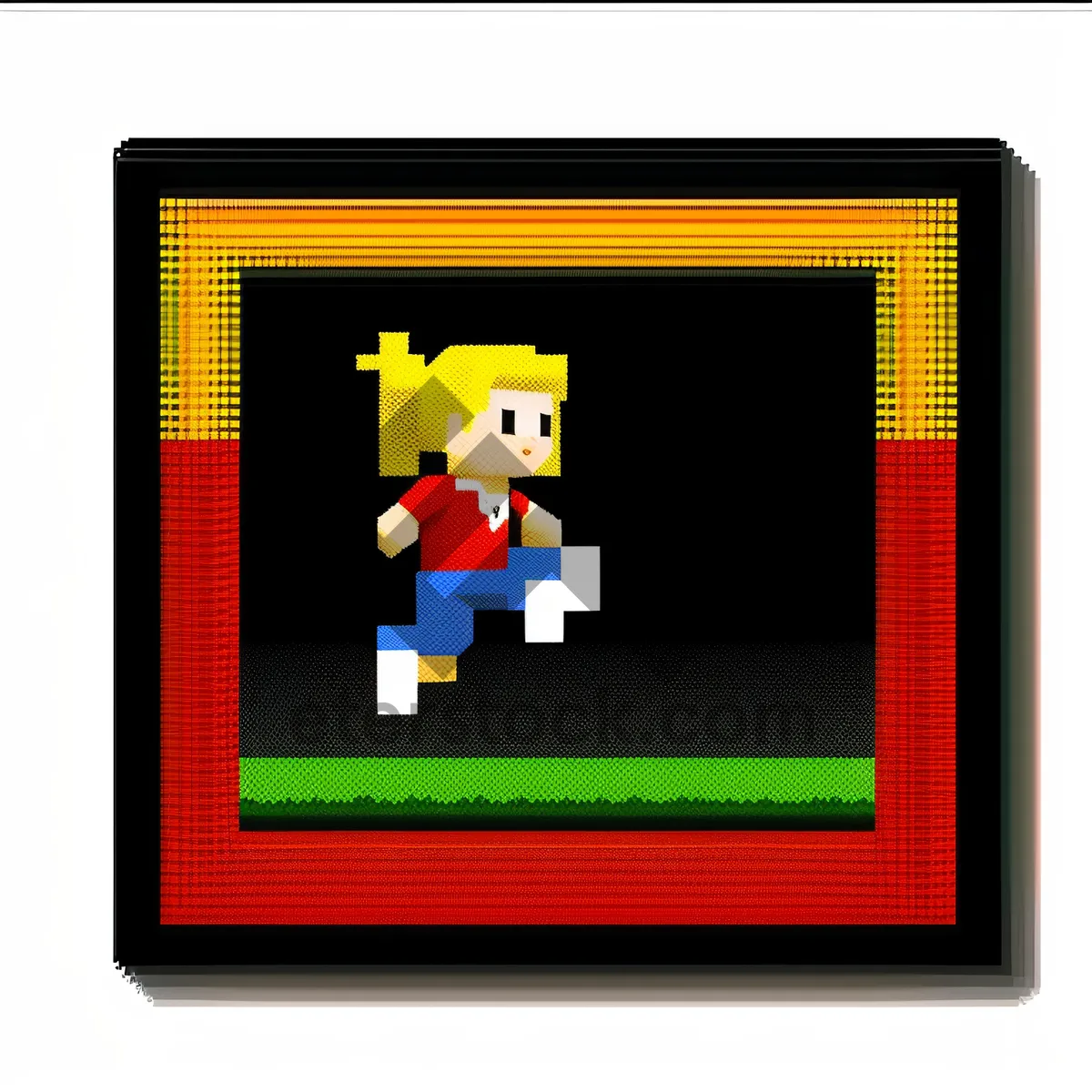 Picture of Blank Square Frame Design - Black 3D Border