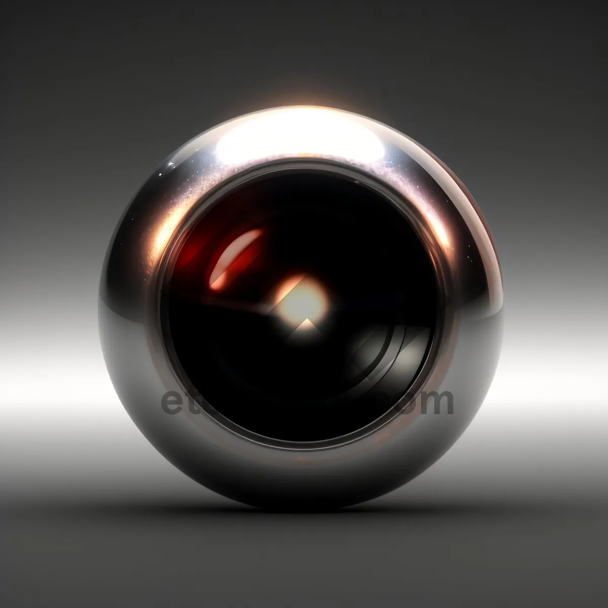 Picture of Shiny Glass Circle Button: Orange Web Icon