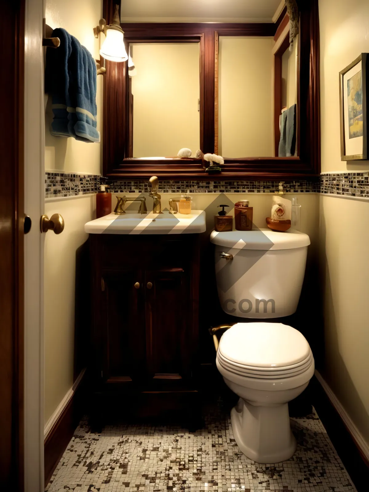 Picture of Modern luxury bathroom with sleek design and clean lines.