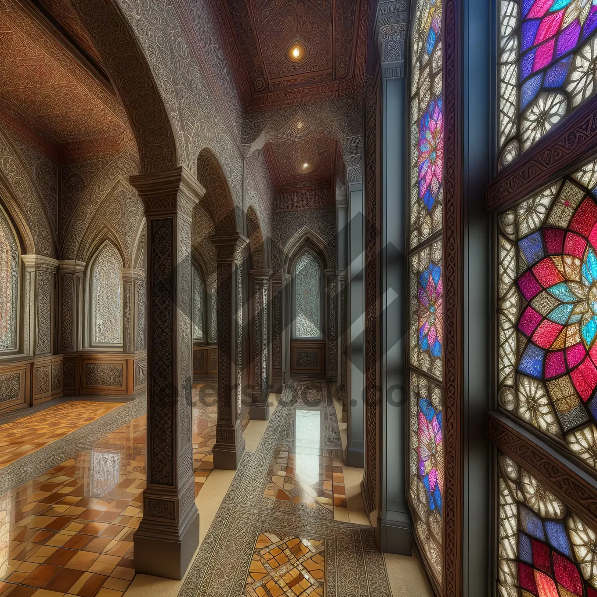 Picture of Graceful Gothic Vault in Historic Cathedral