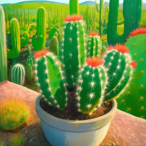 Carnivorous Cactus Plant: Vascular Herb