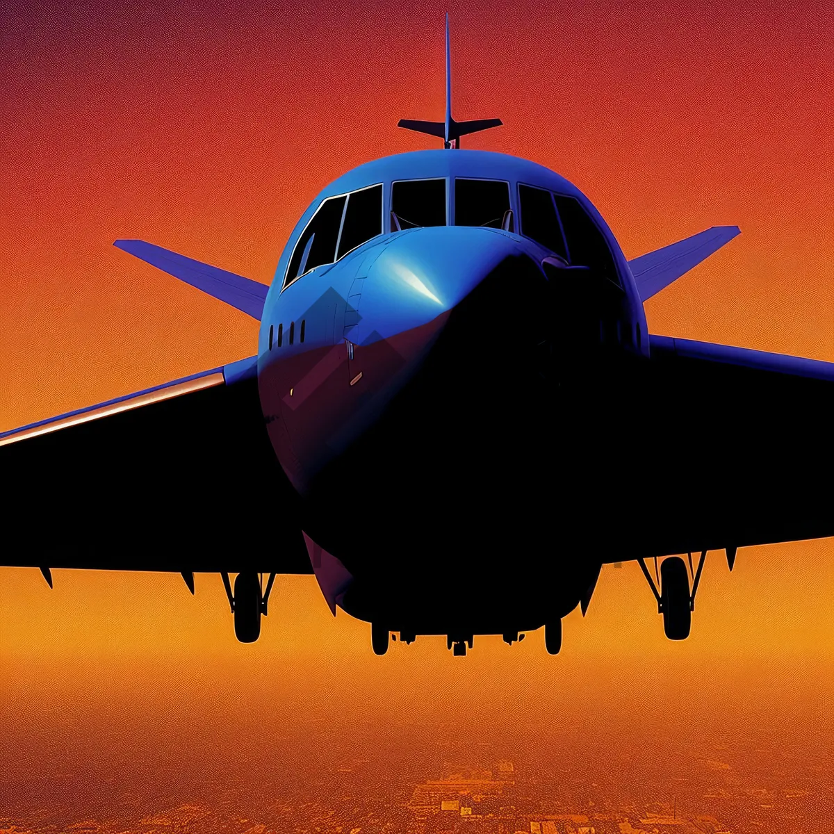 Picture of High-Speed Fighter Jet Soaring Through Clouds