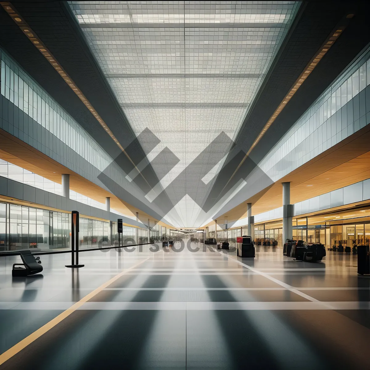 Picture of Modern Urban Station with Glass Corridor