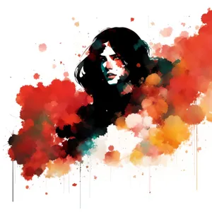 Vibrant Acrylic Watercolor Splash: Artistic Grunge Design