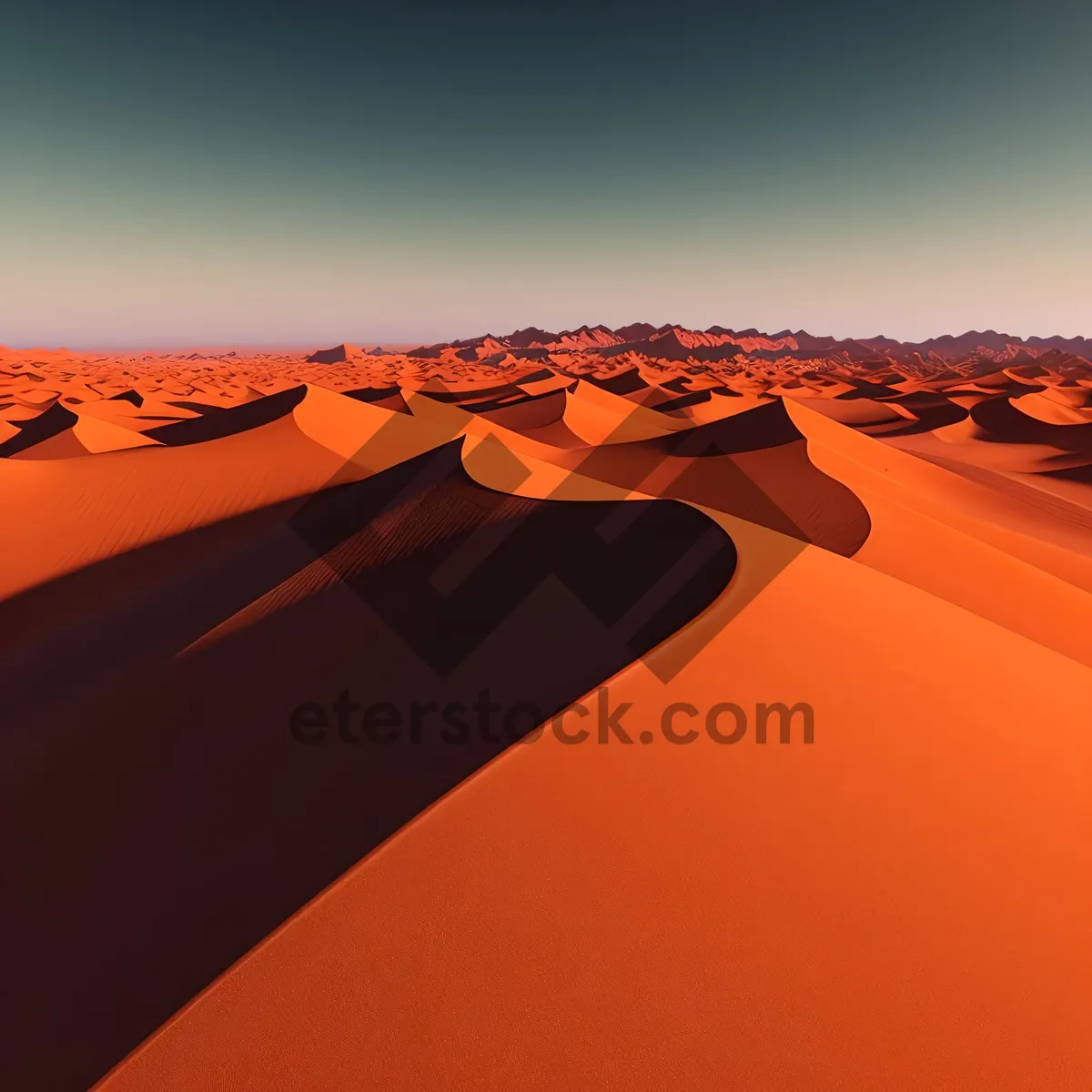 Picture of Majestic Sunset Over Moroccan Sand Dunes