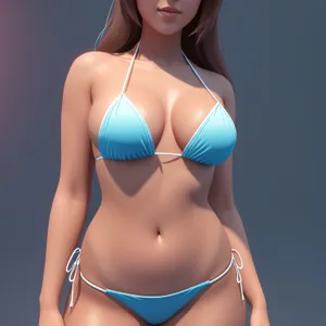 Bikini Babe: Seductive Beachwear Poses by Attractive Model