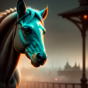 Stunning Thoroughbred Stallion in Brown - Equestrian Image