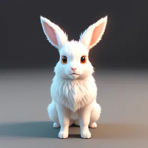 Furry Bunny with Adorable Floppy Ears