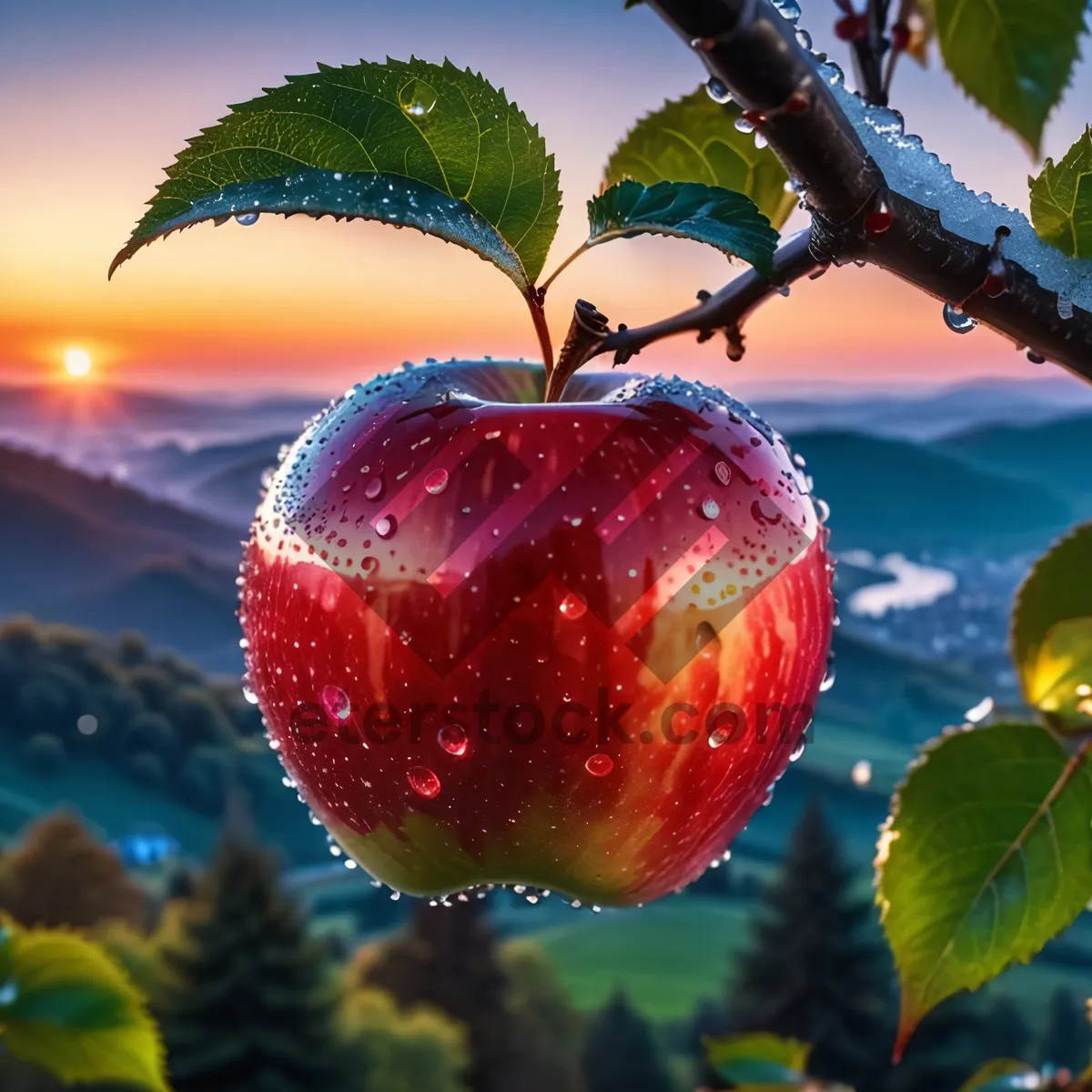 Picture of Fresh Red Delicious Apple - Healthy and Delicious Fruit