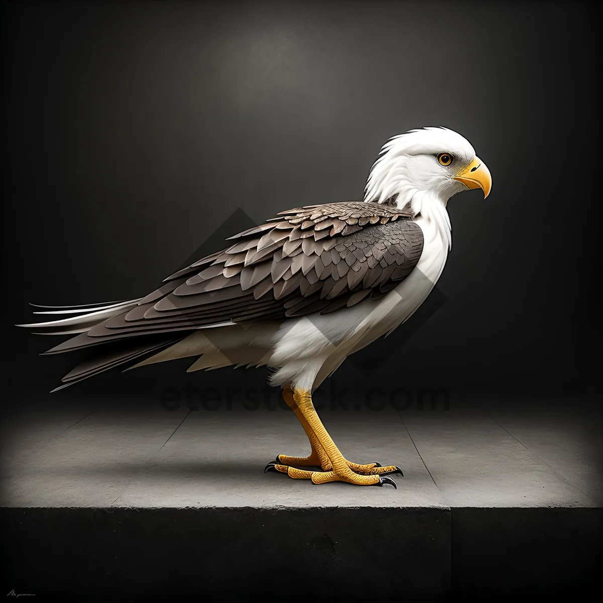 Picture of Majestic Coastal Predator: Bald Eagle in Flight