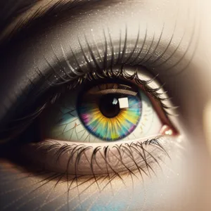 Vibrant Eye Makeup with Dramatic Eyelashes