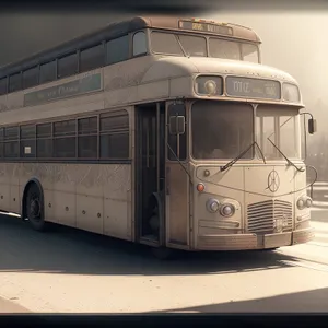 Urban Transit: Trolleybus on Traffic-filled Road