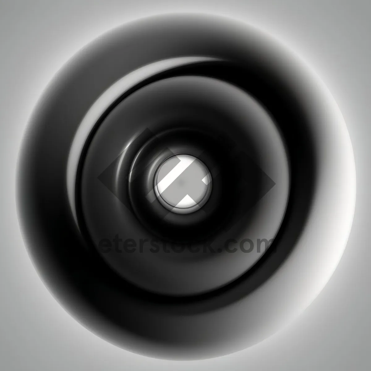 Picture of Modern Shiny Black Circle Web Button