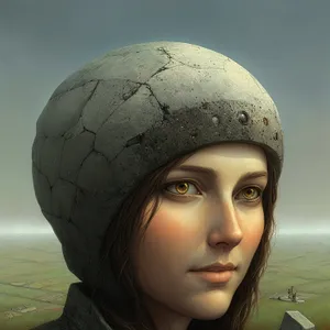 Protective Headgear: Stylish Crash Helmet for Fashionable Individuals"
(Note: A short name of the image may depend on the specific image and its context, so this is just a general example based on the provided tags.)